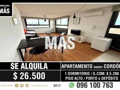 Apartamento alquiler amoblado cord&oacute;n montevideo imas.uy p *